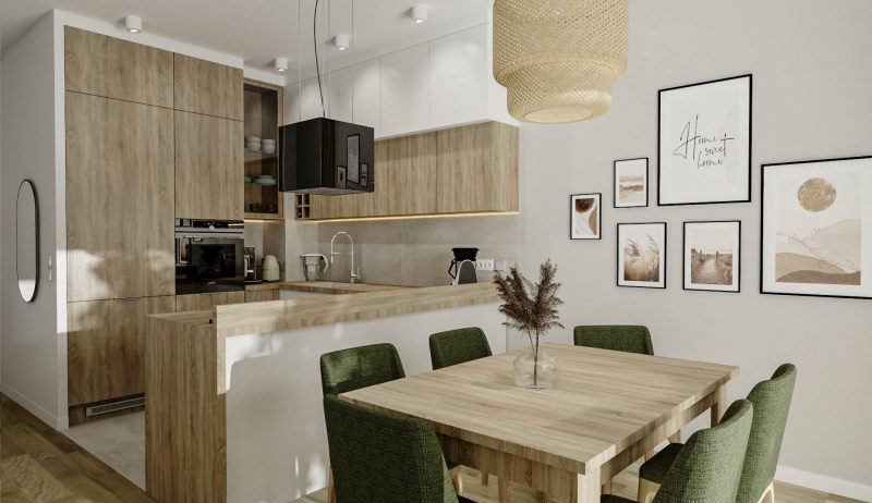 Przytulny dom z nutą zieleni