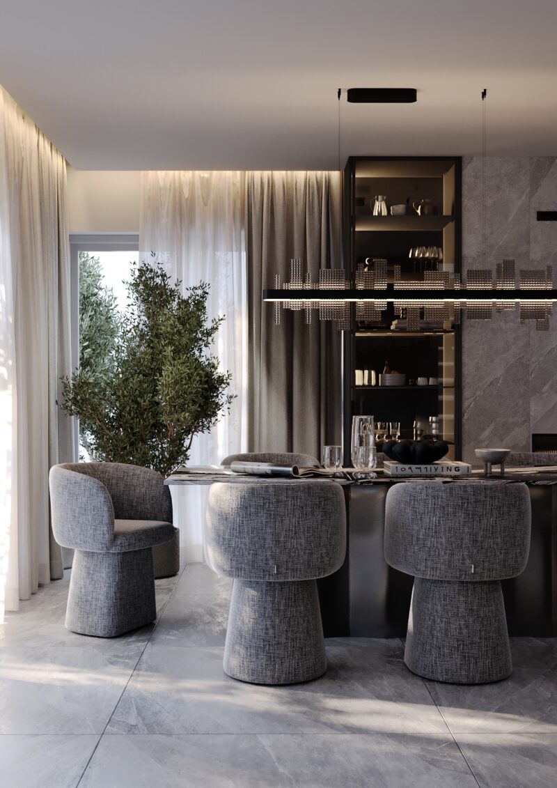 Czarna elegancja – wnętrze z charakterem